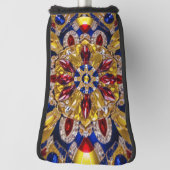 コロンビアカラー付きゴルフパターカバーデザイン ゴルフヘッドカバー (回転90)