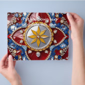 コロンビアカラー付きフライヤーデザイン チラシ (手)