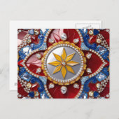 コロンビアカラー付きポストカードデザイン ポストカード (正面/裏面)