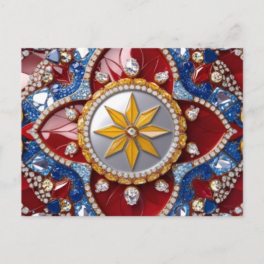 コロンビアカラー付きポストカードデザイン ポストカード (正面)