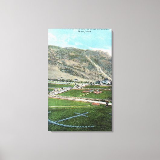 コロンビアガーデンズビュッテの空中表示(MT) キャンバスプリント (正面)