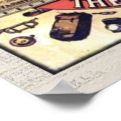 コロンビアサイクリングヴィンテージ ポスター (角)