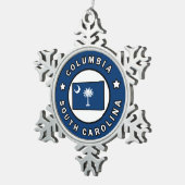 コロンビアサウスカロライナ スノーフレークピューターオーナメント (右)