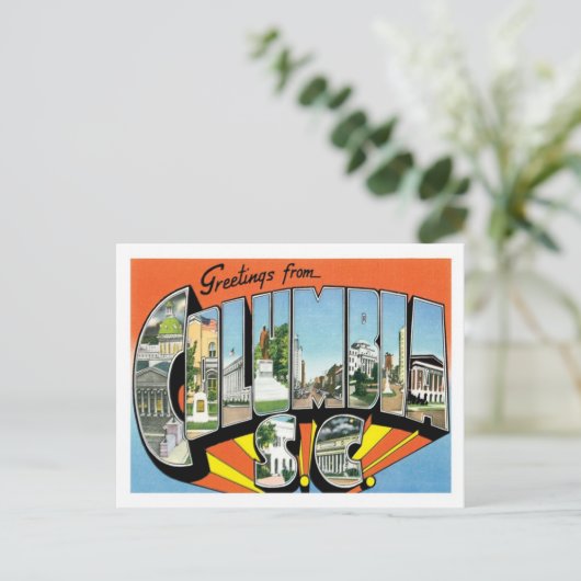 コロンビアサウスカロライナUS Cityからの挨拶 ポストカード (スタンド正面)