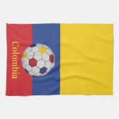 コロンビアサッカーのポスター キッチンタオル (横)