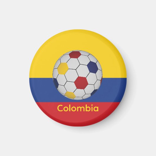 コロンビアサッカー マグネット (正面)