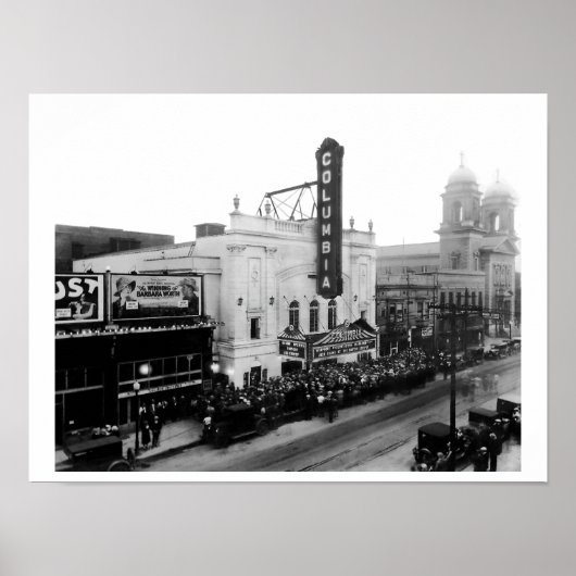 コロンビアシアター、オープニングナイト(マットプリント) ポスター (正面)