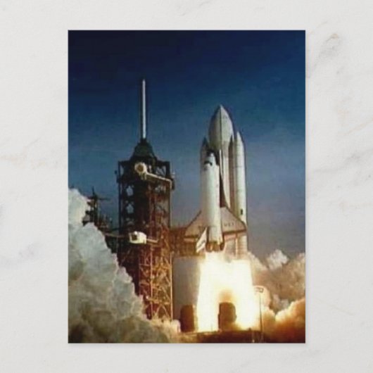 コロンビアシェイプシャトル ポストカード (正面)