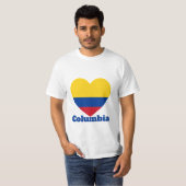 コロンビアハート国旗Tシャツ Tシャツ (正面フル)
