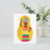 コロンビアパレンゲラカルタヘナマトリヨスカハガキ ポストカード (スタンド正面)