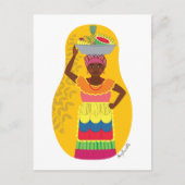 コロンビアパレンゲラカルタヘナマトリヨスカハガキ ポストカード (正面)