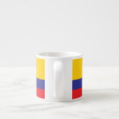 コロンビアパーソナライズされた国旗エスプレッソコーヒーカップ エスプレッソカップ (裏面)