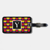 コロンビアパーソナライズされた国旗カスタムの文字 ラゲッジタグ (裏面横)