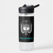 コロンビアフィットネスとコロンビアの紋章/国旗 ウォーターボトル (左面)