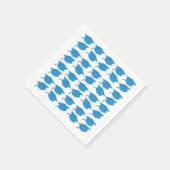 コロンビアブルー卒業紙ナプキンス スタンダードカクテルナプキン (角)