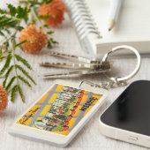 コロンビアミズーリMOの古いヴィンテージ旅行記念品 キーホルダー (正面右)