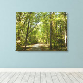 コロンビアメリーランドのキタマカンディ湖トレイル キャンバスプリント (インサイチュ (ウッドフロア))