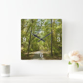 コロンビアメリーランドのキタマカンディ湖トレイル スクエア壁時計 (ホーム)