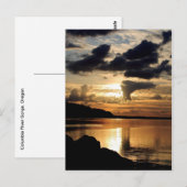 コロンビアリバーアンバーグローオブトワイライトハガキ ポストカード (正面/裏面)