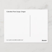 コロンビアリバーアンバーグローオブトワイライトハガキ ポストカード (裏面)