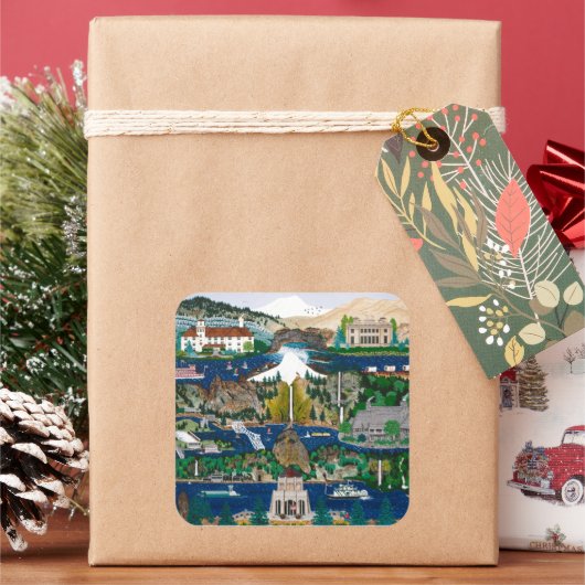 コロンビアリバーゲージ スクエアシール (クリスマス)