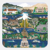 コロンビアリバーゲージ スクエアシール (正面)