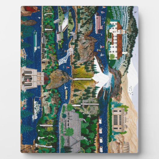 コロンビアリバーゲージ フォトプラーク (正面)