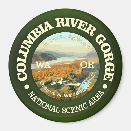 コロンビアリバーゴルジNSA マグネット (正面)