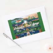 コロンビアリバーゴージェステッカー 長方形シール (封筒)