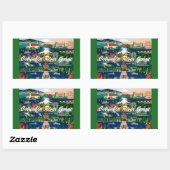 コロンビアリバーゴージェステッカー 長方形シール (シート)