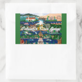 コロンビアリバーゴージェステッカー 長方形シール (バッグ)