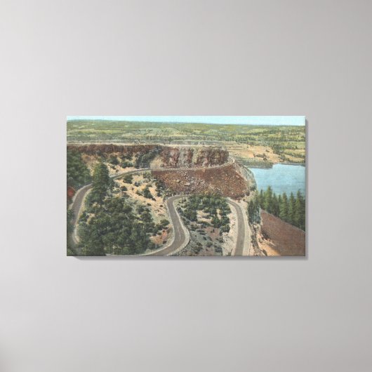 コロンビアリバーゴージビューローエナハイツビュー キャンバスプリント (正面)