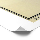 コロンビアリバーワシントンアンティークマップ ポスター (角)