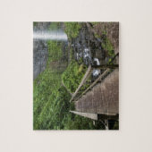 コロンビアリバー峡谷のラトゥーレル滝の橋 ジグソーパズル (縦)