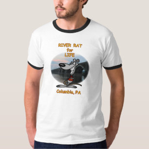 「コロンビア人生のPAのための川ラット」の設計 Tシャツ