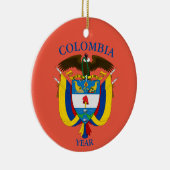 コロンビア休暇クリスマスセラミックオーナメント セラミックオーナメント (右)