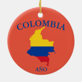 コロンビア休暇クリスマスセラミックオーナメント セラミックオーナメント (裏面)