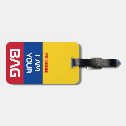 コロンビア国旗とコロンビア旅行/パーソナライズされたバッグ ラゲッジタグ (裏面横)