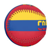 コロンビア国旗とコート・オブ・アームズ 野球ボール (正面左)