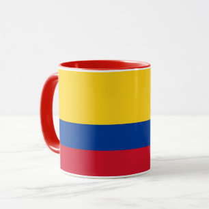 コロンビア国旗とブラックコンボマグカップ マグカップ