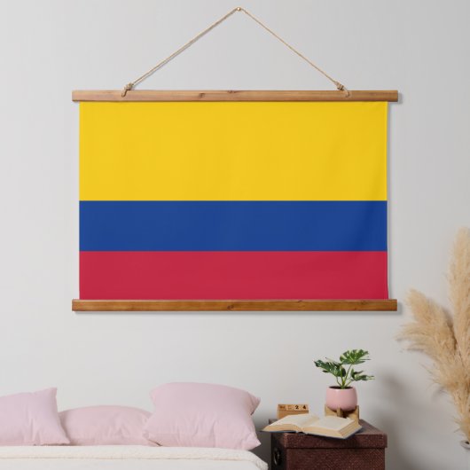 コロンビア国旗と愛国的なコロンビアの装飾 吊り下げ型タペストリー (寝室)