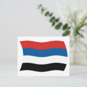 コロンビア国旗のはがき ポストカード (スタンド正面)