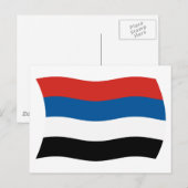 コロンビア国旗のはがき ポストカード (正面/裏面)