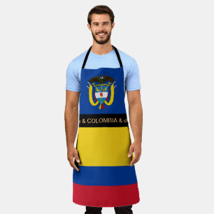 コロンビア国旗のエプロン、コロンビア料理人キッチン エプロン