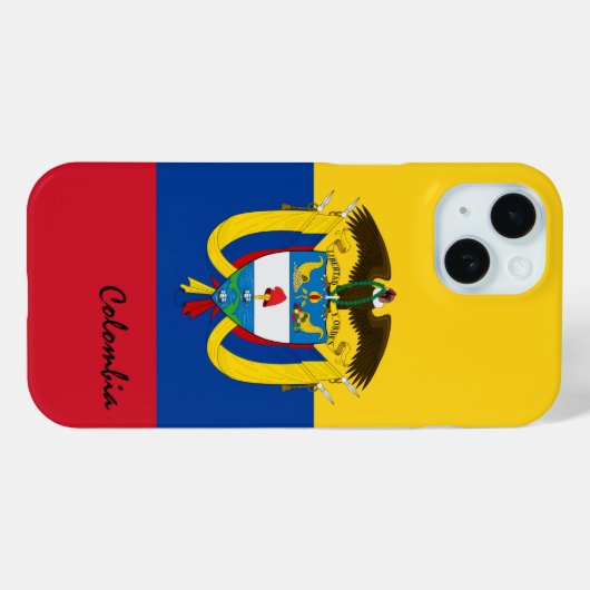 コロンビア国旗のケース、コロンビアファッション/スポーツ Case-Mate iPhoneケース (裏面 (横))