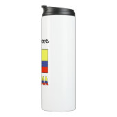 コロンビア国旗のブラックパーソナライゼーション タンブラー (回転右)