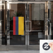 コロンビア国旗のヴィンテージデザイン ウィンドウサイン (オフィスドア)