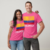 コロンビア国旗の国プライドルーツ数 Tシャツ (ユニセックス)