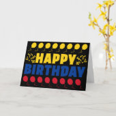 コロンビア国旗の愛国的誕生日 カード (黄色い花)