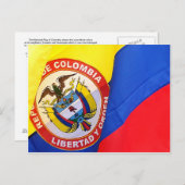 コロンビア国旗の旅行ポストカード ポストカード (正面/裏面)